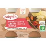 POTS POMME ABRICOT CEREALE X2